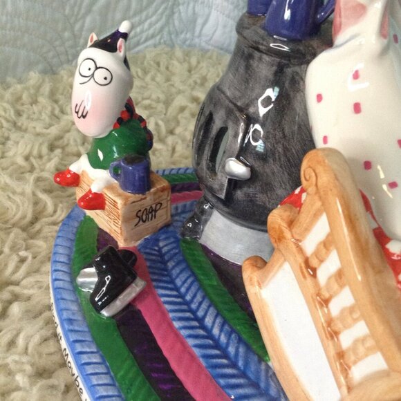 Vtg. Signed Maxine/Floyd Rocking Chair T-light Holder; Nostalgic, Funny, Iconic - Picture 6 of 9